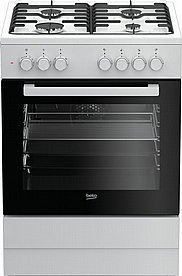 תנור משולב כיריים גז 72 ליטר 6 תוכניות 4 מבערים Beko FSE62120DWDSL - צבע לבן תנור משולב כיריים גז 72 ליטר 6 תוכניות 4 מבערים Beko FSE62120DWDSL - צבע לבן