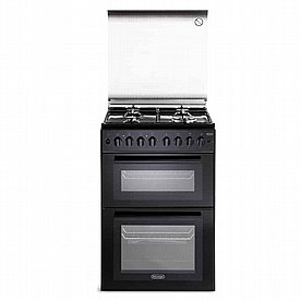 תנור אפיה משולב כיריים 4 להבות דו תאי Delonghi דלונגי DCS12EDN-IL שחור תנור אפיה משולב כיריים 4 להבות דו תאי Delonghi דלונגי DCS12EDN-IL שחור