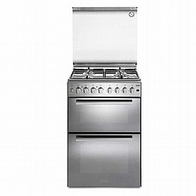 תנור אפיה משולב כיריים 4 להבות דו תאי Delonghi דלונגי DCS12EDX-IL נירוסטה תנור אפיה משולב כיריים 4 להבות דו תאי Delonghi דלונגי DCS12EDX-IL נירוסטה