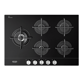 כיריים גז 75 ס”מ 5 להבות DeLonghi דלונגי NSL575DNCM-IL זכוכית שחורה כיריים גז 75 ס”מ 5 להבות DeLonghi דלונגי NSL575DNCM-IL זכוכית שחורה