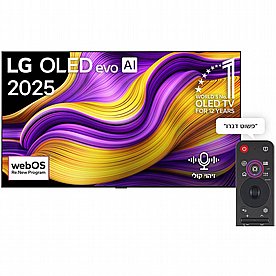 טלוויזיה חכמה LG OLED evo AI G5 4K 165Hz בגודל 65 אינץ', עם AI Magic remote ו-webOS25 2025 OLED65G56LA טלוויזיה חכמה LG OLED evo AI G5 4K 165Hz בגודל 65 אינץ', עם AI Magic remote ו-webOS25 2025 OLED65G56LA