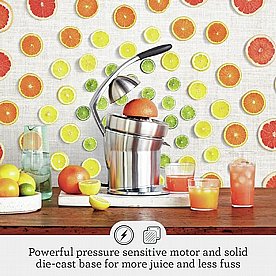 מסחטת מיץ Breville 800CPXL Citrus Press Pro, פלדת אל-חלד מוברשת מסחטת מיץ Breville 800CPXL Citrus Press Pro, פלדת אל-חלד מוברשת