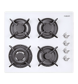 כיריים זכוכית 4 מבערים לבן FJ-GH755W כיריים זכוכית 4 מבערים לבן FJ-GH755W