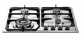 כיריים גז 4 להבות 60 ס"מ Delonghi DGH1260CX תוצרת איטליה - גימור נירוסטה אחריות ע"י היבואן הרשמי כיריים גז 4 להבות 60 ס"מ Delonghi DGH1260CX תוצרת איטליה - גימור נירוסטה אחריות ע"י היבואן הרשמי